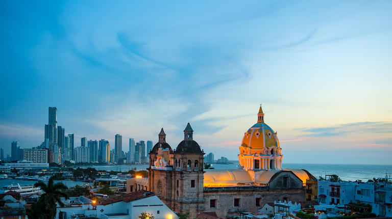 evening view of Cartagena 