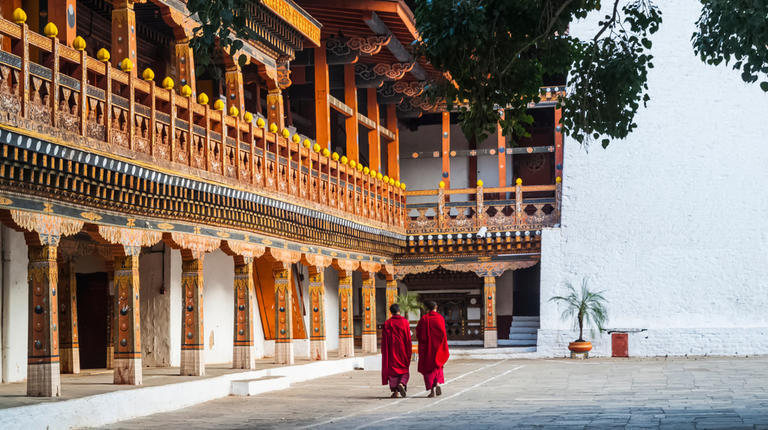 monks, bhutan