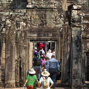 Exploring temples in Cambodia