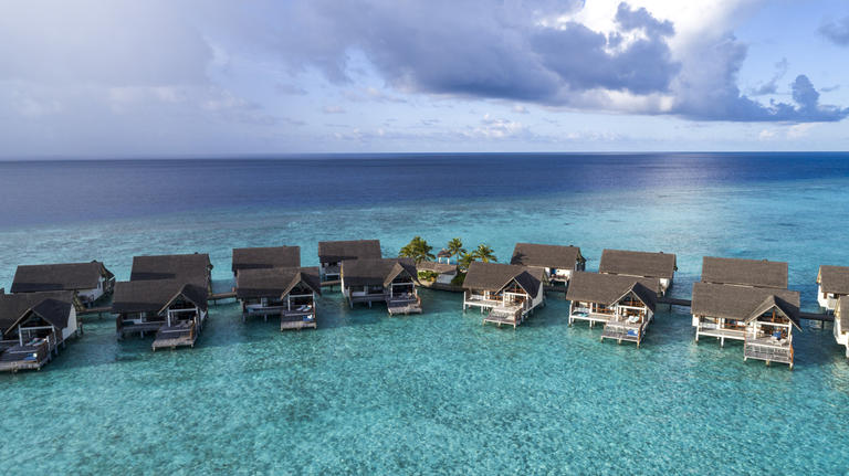 Four Seasons Resort Maldives Spa aerial