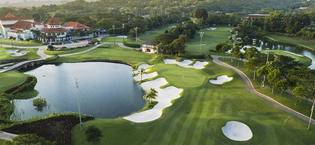 tropical golf course